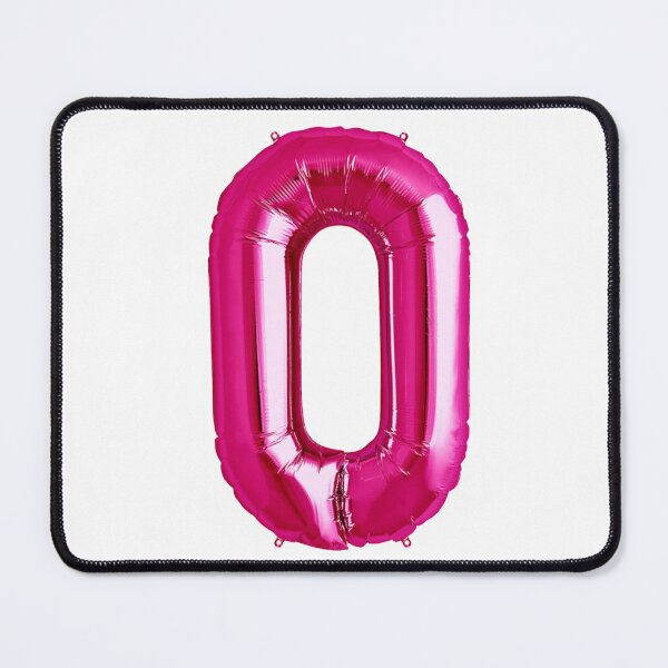 Item preview, Zero Number 0 Metallic Hot Pink Mylar Foil Helium Balloon for Newborns designed and sold by Birthdates.