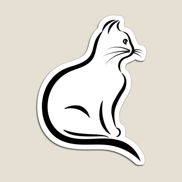 Item preview, Caricatura de gato lindo, imagen en pensamiento - Diseño de Halloween Witchy designed and sold by GoatsheadCastle.