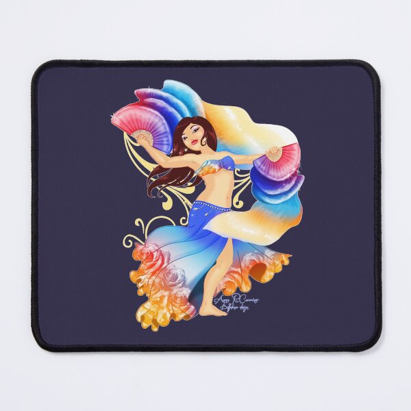 Item preview, Bellydancer with fan veils designed and sold by Anna R. Carrino.