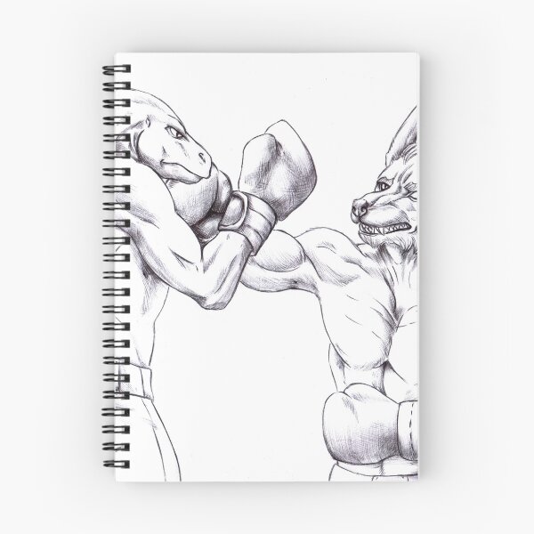 Aperçu de l'œuvre Boxe match (version noir et blanc) créée et vendue par Furiarossa.