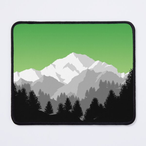 Aperçu de l'œuvre Aro Mountain (Drapeau de la fierté aromatique subtile) créée et vendue par Albrithr.