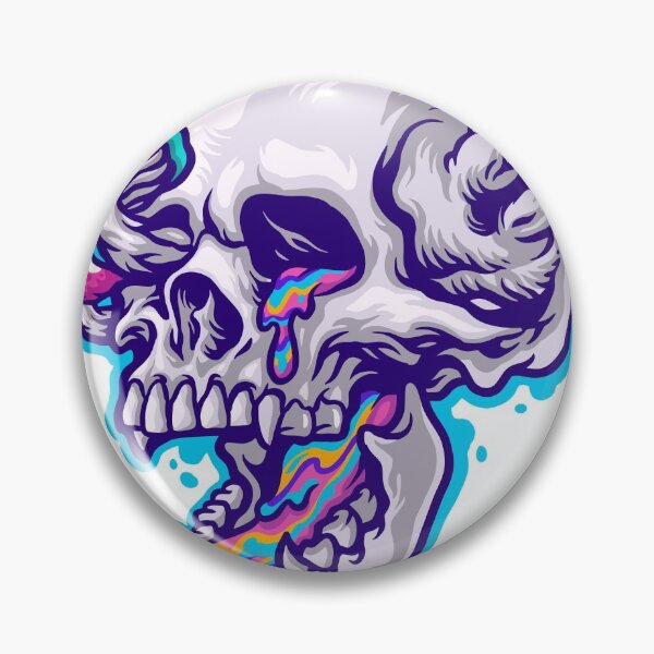 Artikelvorschau, Magic mushroom and trippy vomit skull entworfen und verkauft von Podonok.