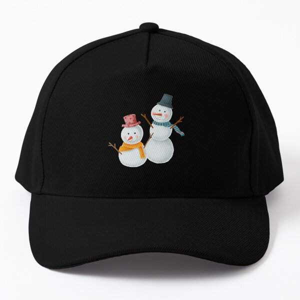 Snow Man Baseball Cap