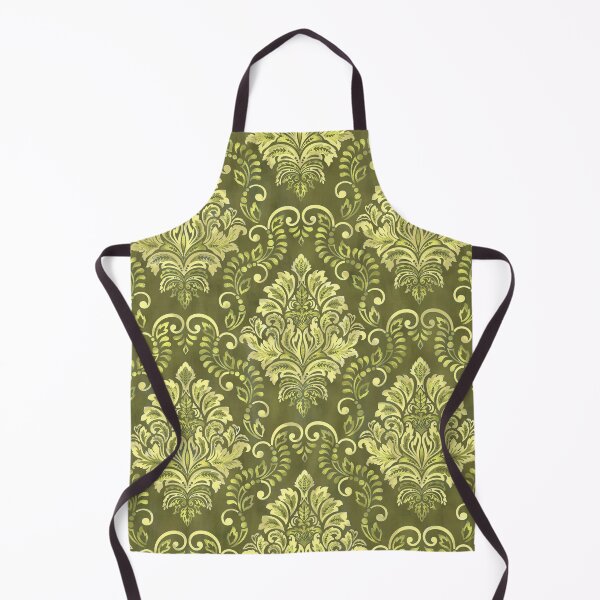 Item preview, Eclectic Boho Olive Green Damask designed and sold by Octavia Soldani.