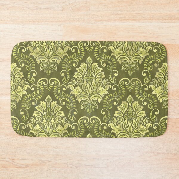 Item preview, Eclectic Boho Olive Green Damask designed and sold by Octavia Soldani.