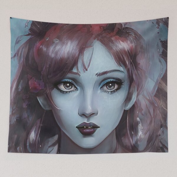 Item preview, Crimson Haired Girl Portrait designed and sold by palaco210.