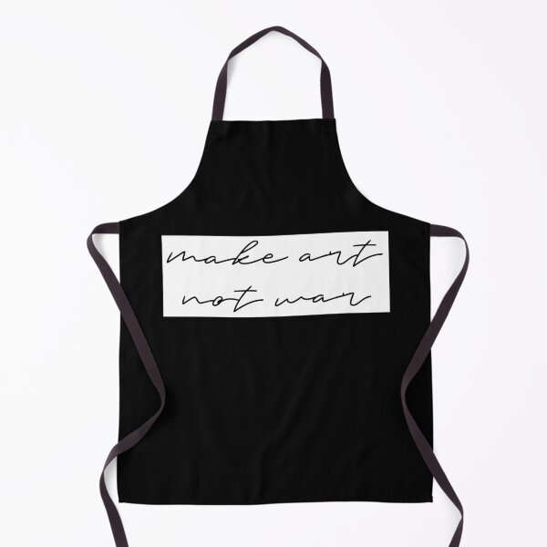 Item preview, Make art not war - cursive white designed and sold by annaguerrawords.
