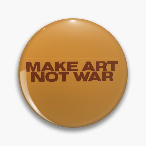Item preview, Make art not war - bold orange designed and sold by annaguerrawords.