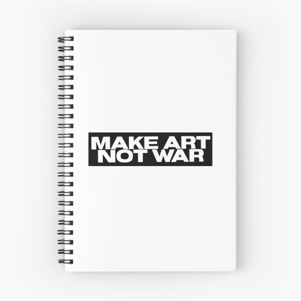 Item preview, Make art not war - bold white designed and sold by annaguerrawords.