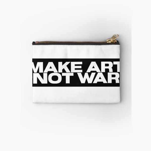 Item preview, Make art not war - bold white designed and sold by annaguerrawords.