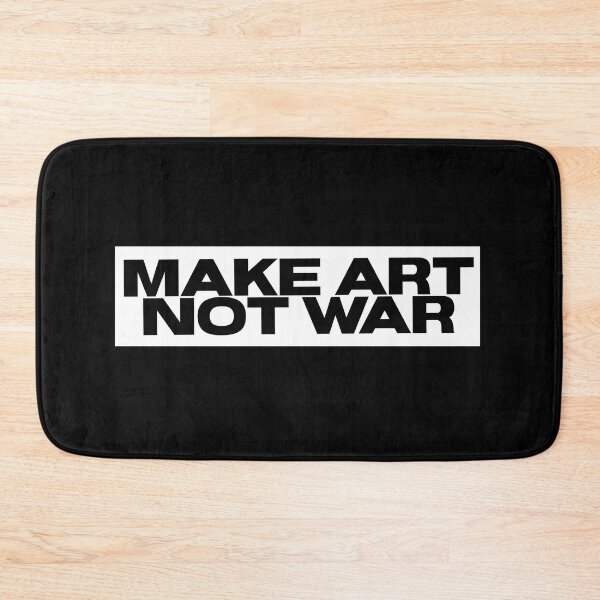 Item preview, Make art not war - bold black designed and sold by annaguerrawords.