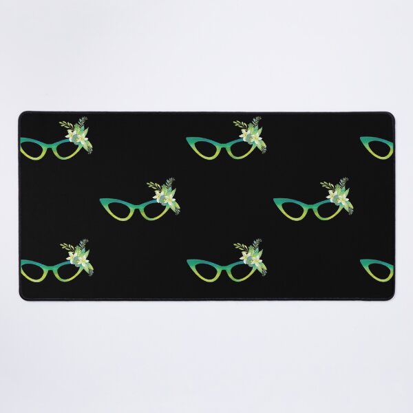 Item preview, Green And Yellow Cat Eye Glasses With A Floral Bouquet designed and sold by Primroaddesigns.