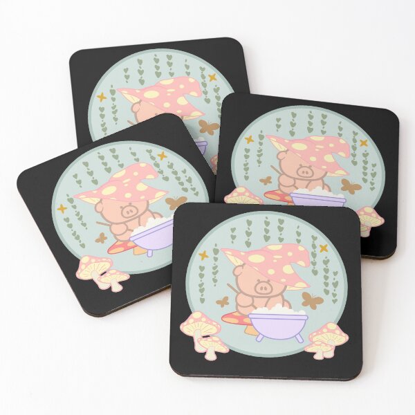 Item preview,  Cute  Kawaii Witch Pig Cottagecore Aesthetic:  Kawaii Witch Pig Brewing for Halloween designed and sold by AxelGreen72.
