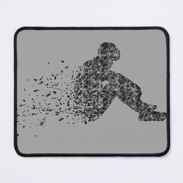 Item preview, Abstract Sad Crying Boy Crumbles designed and sold by Phantasmal-2-do.