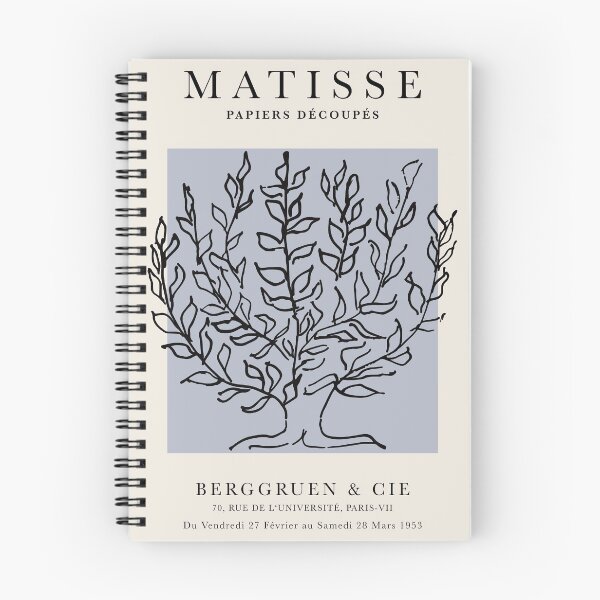 Aperçu de l'œuvre Henri Matisse le Platane, Papier Decoupes Art bleu, Matisse Cutout's, Matisse minimalistic créée et vendue par re-make-.