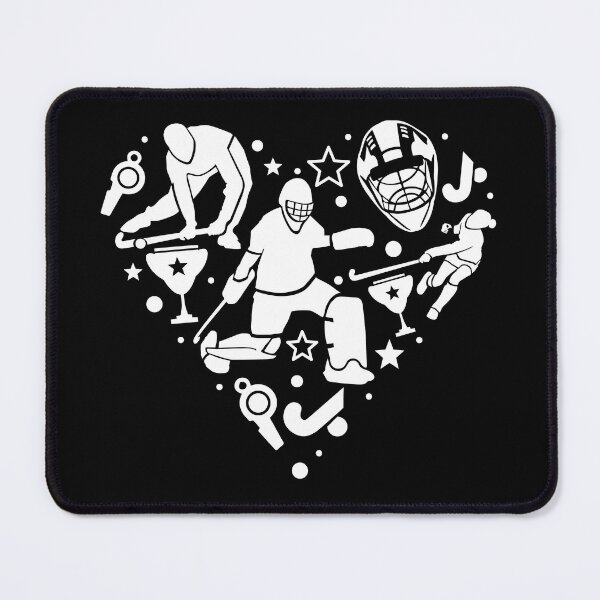 Item preview, Hockey heart white designed and sold by hookfreaks.