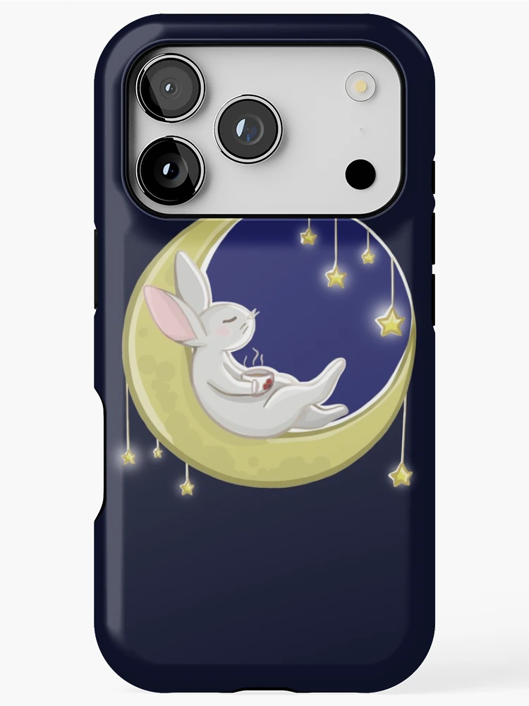 Thumbnail 1 of 4, iPhone Case, Moon Rabbit designed and sold by RandomCitizen.