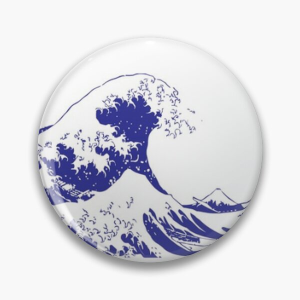 Item preview, wave painting sticker/pin designed and sold by makaylafaith.