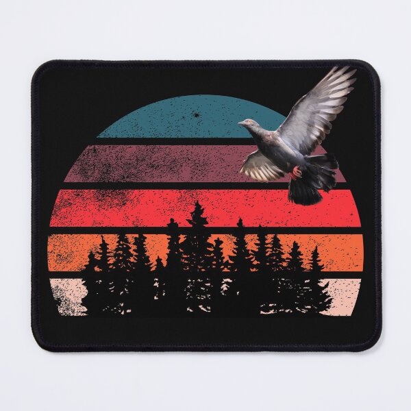 Item preview, Retro Dove Hunting Sunset design for Dove Hunters with Real Mourning Dove designed and sold by Click-Like.