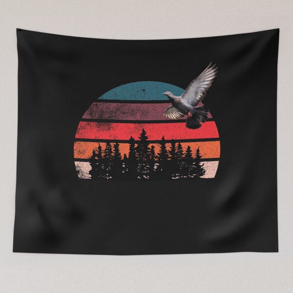 Item preview, Retro Dove Hunting Sunset design for Dove Hunters with Real Mourning Dove designed and sold by Click-Like.