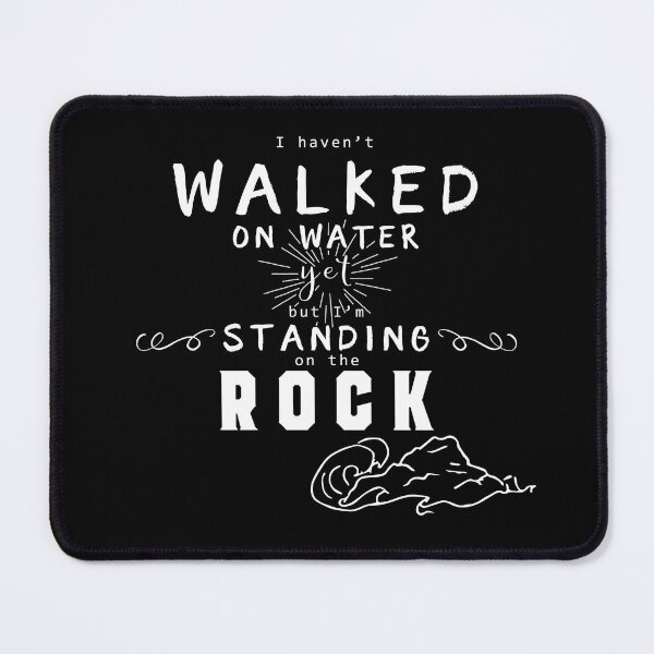 Item preview, Standing on the Rock Christian typography designed and sold by LindaCooke.
