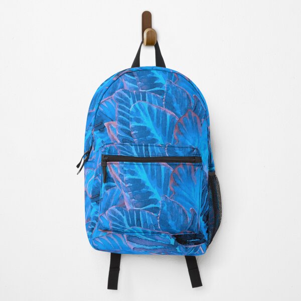 Item preview, blue tropical jungle wall designed and sold by AnnaBaldon.