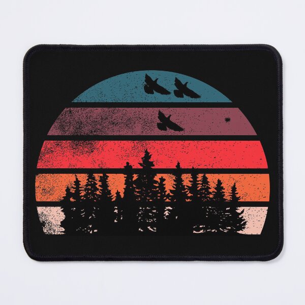 Item preview, Retro Dove Hunting Sunset design for Dove Hunters with Mourning Doves flying designed and sold by Click-Like.