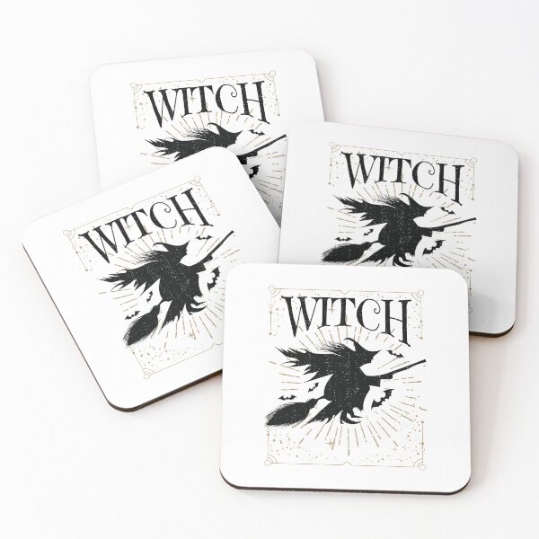 Item preview, Halloween Witch on Broomstick designed and sold by Maria Garcia.