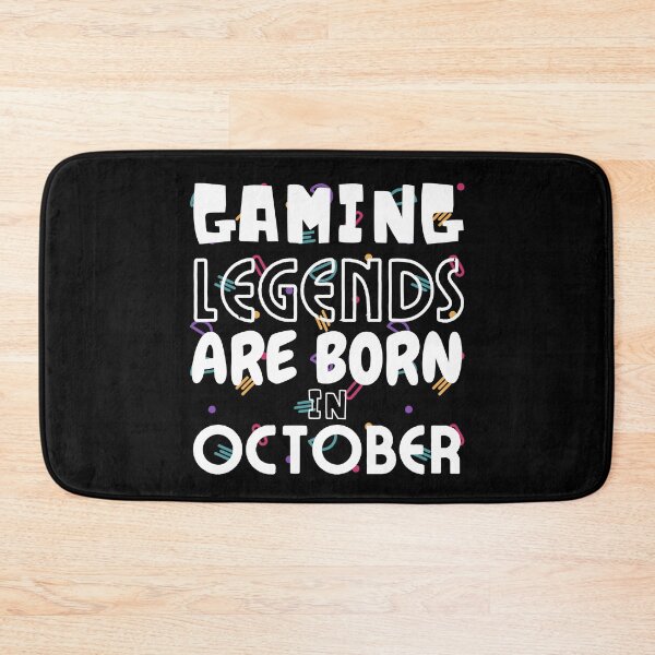 Item preview, Gaming legends are born in October - Born to be a gamer - Gamer baby designed and sold by For the love of Pixels.
