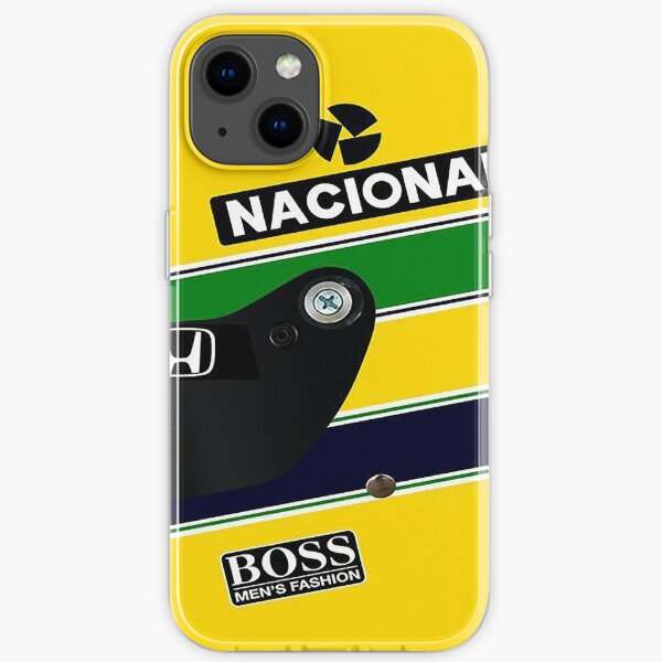 Ayrton Senna Helmet Phone Case iPhone Soft Case