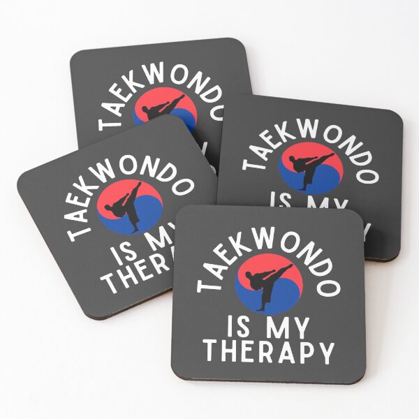 Item preview, Taekwondo is my therapy in white letter, TKD, Taekwondo philosophy, Korean martial art, Taekwondo Inspirational, Taekwondo lover designed and sold by InspiresME.
