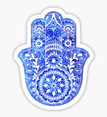 Blues Hamsa Hand Sticker