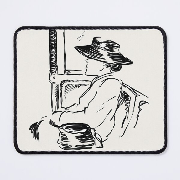 Item preview, Copy of Lady with the Black Leather Hat — Blanc Cassé  designed and sold by South Bay Storyteller .