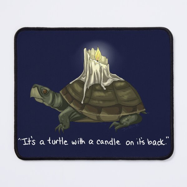 Item preview, A Turtle With a Candle on Its Back designed and sold by RatCandy Art.