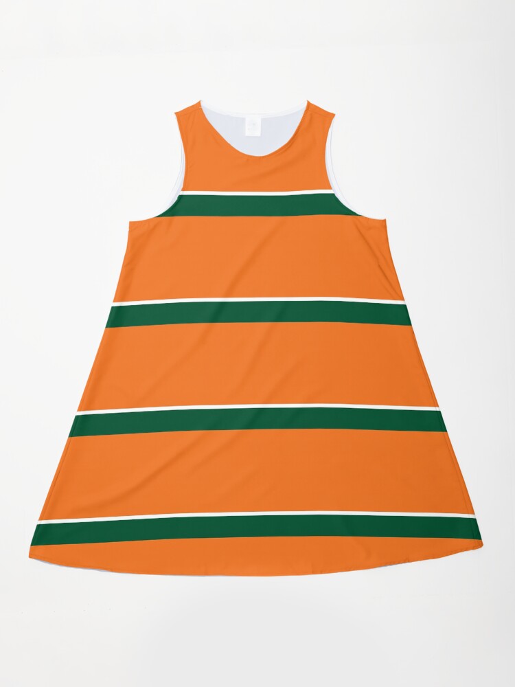 orange white green dress Brenda Dress main image 0