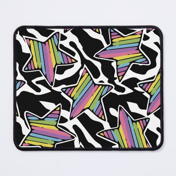 Item preview, Glam Rock BABY Bright Pastel and Black Stars designed and sold by Pink Pineapple Works.