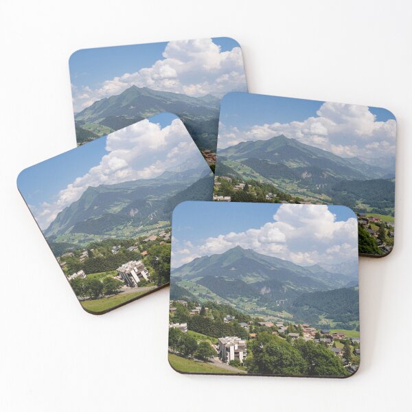 Item preview, panoramic view on Leysin and Pic Chaussy in summer designed and sold by svanaerschot.