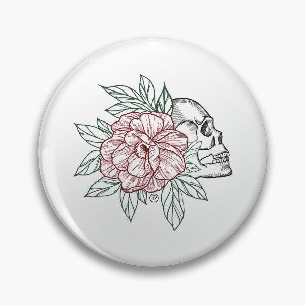 Item preview, SKULL + ROSE designed and sold by Presh Thayer Designs.