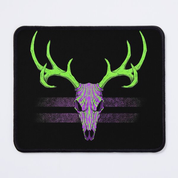 Item preview, Purple and Green Deer Skull designed and sold by SketchyAdam.