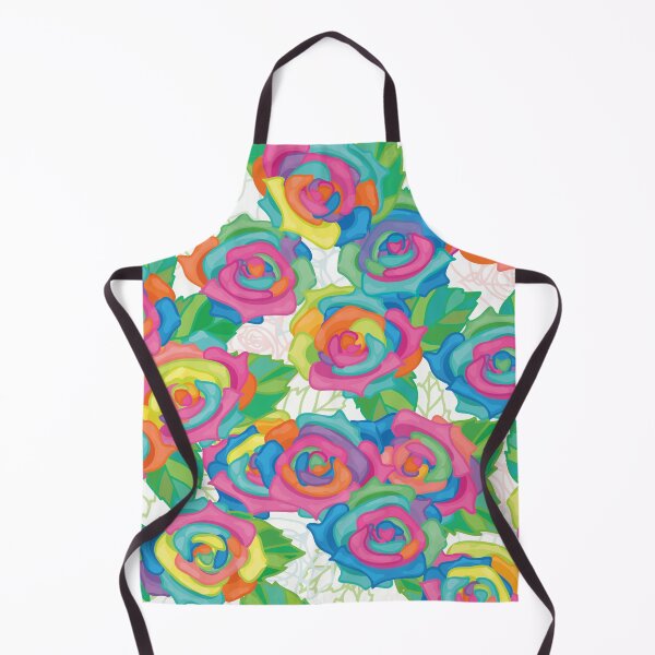 Item preview, Watercolor Rainbow Bouquet of Roses designed and sold by Pink Pineapple Works.