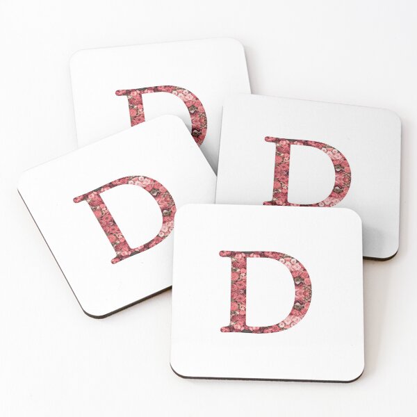 Item preview, Flower Flora Monogram Initial Typography in the Letter D designed and sold by skapastudios.