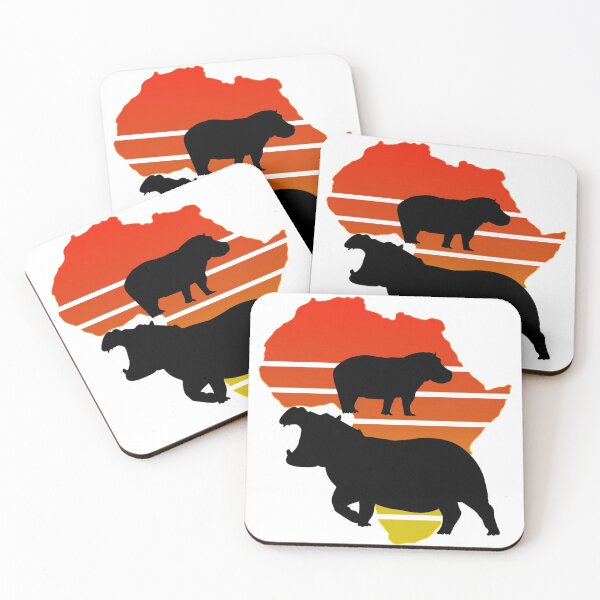 Item preview, Retro African Magic Of Hippos designed and sold by Eranthe Bernardo.