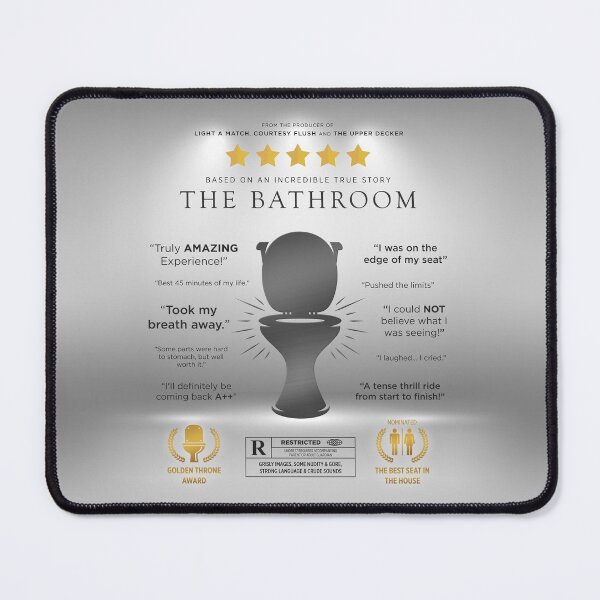 Item preview, The Bathroom Funny Parody Movie Poster Sign designed and sold by BrianSmith84.