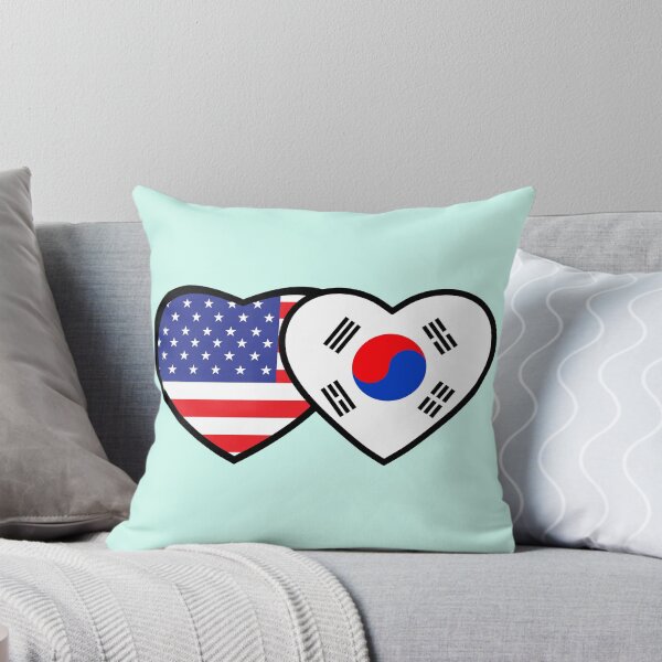 Item preview, American Korean flag together, Heart shape Korean flag, Heart shape American flag, Proud American Korean designed and sold by InspiresME.