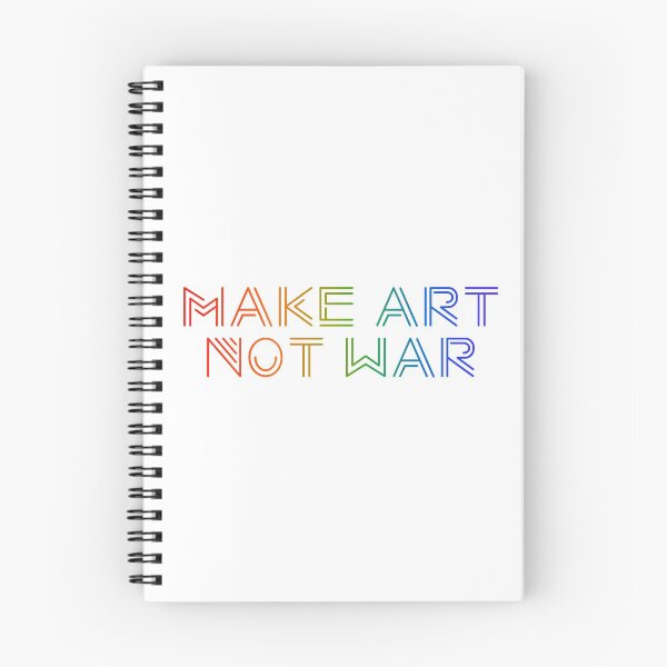 Item preview, Make art not war - rainbow designed and sold by annaguerrawords.