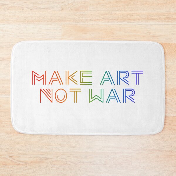 Item preview, Make art not war - rainbow designed and sold by annaguerrawords.