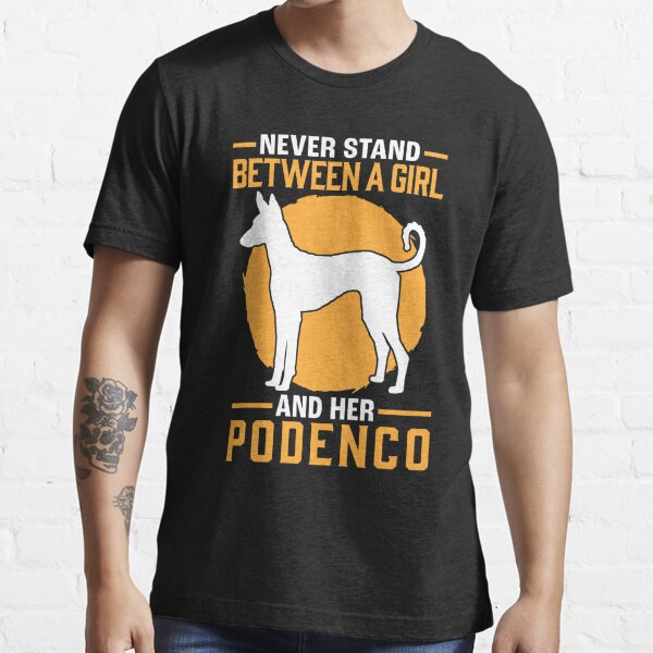 Mädchen mit Podenco Jagdhund Windhund Essential T-Shirt