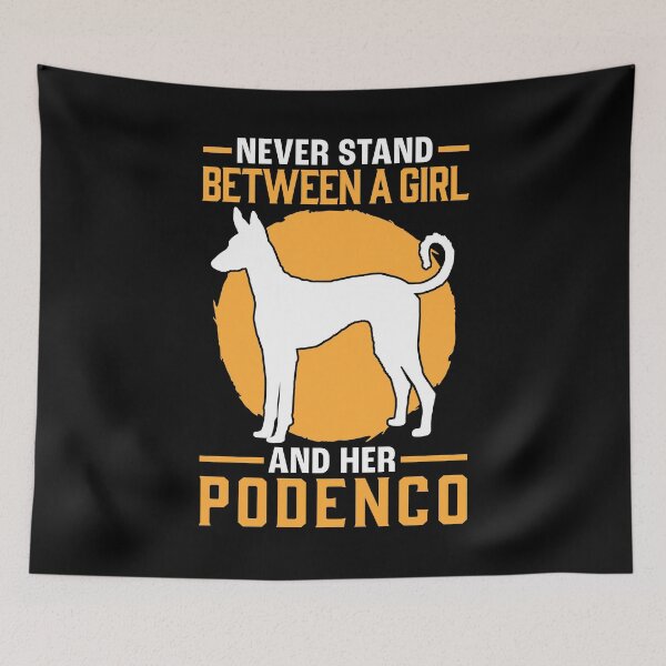 Item preview, Girl with Podenco Hound Greyhound designed and sold by madgrfx.