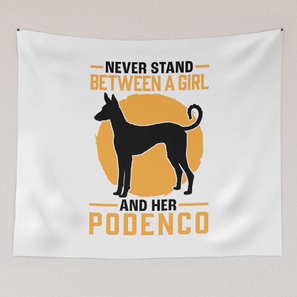 Item preview, Girl with Podenco Hound Greyhound designed and sold by madgrfx.