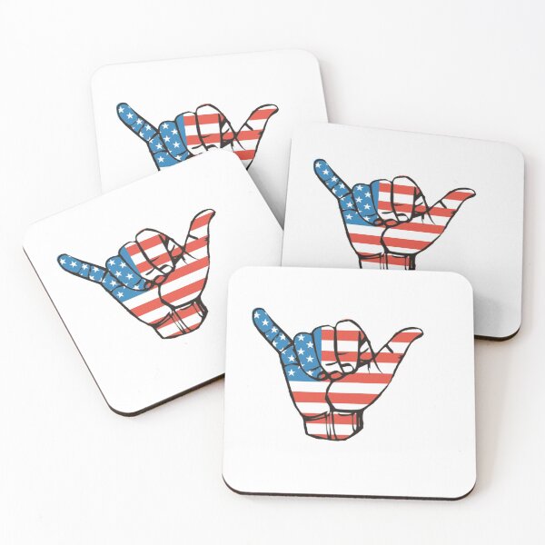 Item preview, shaka with american flag! designed and sold by makaylafaith.